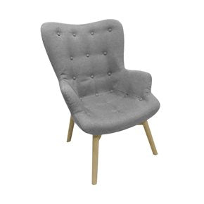 BUTACA BILBAO TAPIZADA H94X69CM GRIS