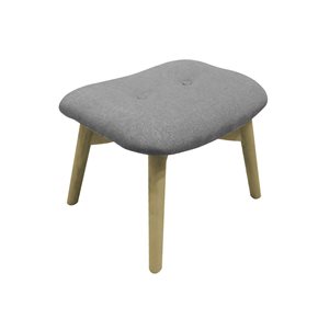 POSAPIE/BANQUETA BILBAO TAPIZADA H40X43X63.5CM GRIS