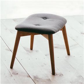 POSAPIE/BANQUETA BILBAO TAPIZADA H40X43X63.5CM GRIS