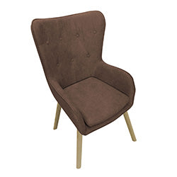 BUTACA DANESA H75X48X45CM MARRON