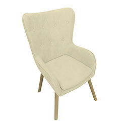 BUTACA DANESA H75X48X45CM BEIGE