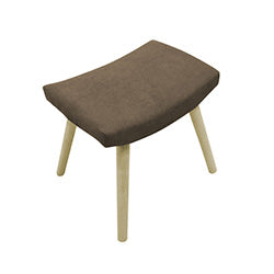POSAPIE/BANQUETA DANESA H40X43X63.5CM MARRON
