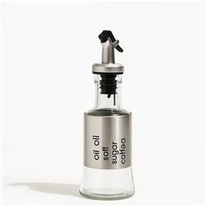 ACEITERO/VINAGRERO DE VIDRIO Y METAL 200  ML