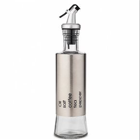 ACEITERO/VINAGRERO DE VIDRIO Y METAL 300  ML