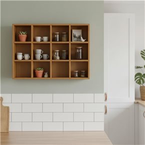 REPISA ESTANTE PARA TAZAS 30X40 CM 12 DIVISIONES