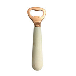 DESTAPADOR BOTELLAS 14CM MARMOL BLANCO Y METAL