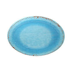 BANDEJA OVALADA 50X35CM CELESTE 730GR MELAMINA