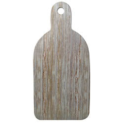 TABLA P/ QUESO GRIS ACABADO MADERA MELAMINA. 35X16CM