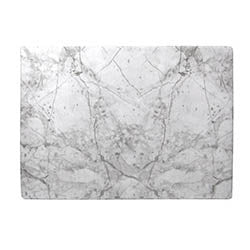 TABLA 40X30CM BLANCA ACABADO SIMIL MARMOL MELAMINA
