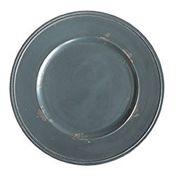 PLATO DE SITIO 33CM  VINTAGE GRAFITO