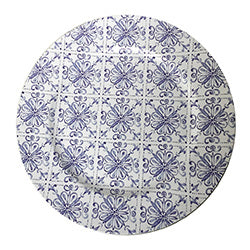 PLATO DE SITIO 33CM DISEÑO AZULEJO ANTIGUO