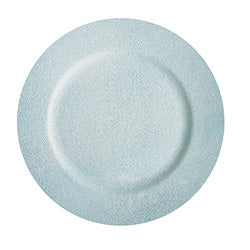 PLATO DE SITIO 33CM TEXTURA PU CELESTE