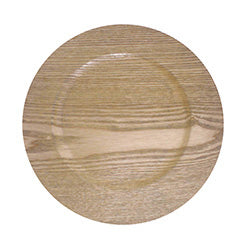 PLATO DE SITIO 33CM TEXTURADO MADERA