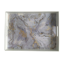 BANDEJA RECTANGULAR PP DISEÑO MARMOL. 48X35CM