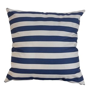 ALMOHADON ESTAMPADO 45x45CM RAYAS AZUL/BLANCO