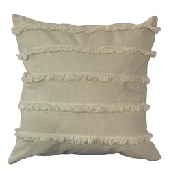 ALMOHADON 45x45CM FLECOS BLANCO/BEIGE