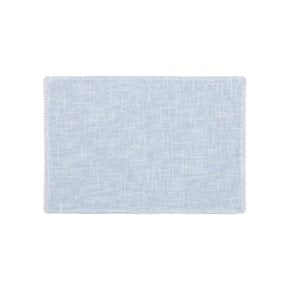 INDIVIDUAL DE TELA POLIALGODON 33x44CM CELESTE