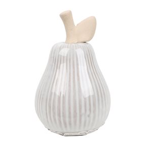 PERA CERAMICA ACANALADA 6.5x6.5x11.5CM TORNASOLADO