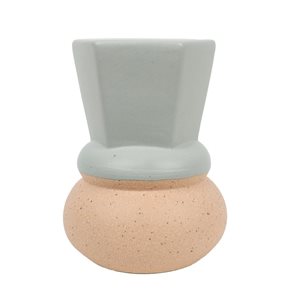 CANDELABRO BOCEL 6.8x6.8x9CM CERAMICA VERDE
