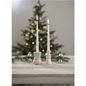 CANDELABRO BOCEL 6.8x6.8x9CM CERAMICA VERDE