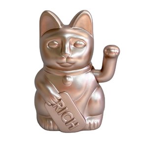 GATO DECORATIVO 12.5x10.5x16.5CM ROSE GOLD/INSPIRACION