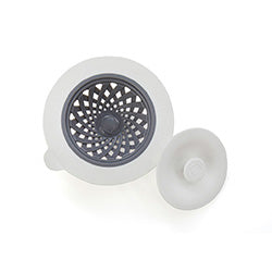 TAPON COLADOR P/ PILETA GRIS Y BLANCO FULL CIRCLE