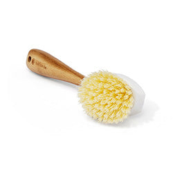 CEPILLO PLATOS BLANCO CON MANGO BAMBOO FULL CIRCLE