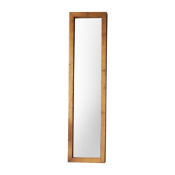 ESPEJO DE PIE 30x120CM BORDE MADERA NATURAL