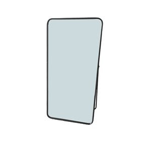 ESPEJO DE PIE METAL 50x100CM BORDE REDONDO NEGRO