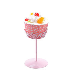 SOPORTE PARA CUPCAKE D7.5 H12CM METAL BLANCO