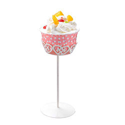 SOPORTE PARA CUPCAKE D8 H18CM METAL BLANCO