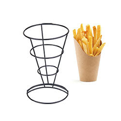SET X2 SOPORTES P/CONOS DE PAPAS FRITAS 10X10X17CM