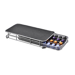 SOPORTE HORIZ.CAPSULAS NESPRESSO 38X19X6CM HIERRO