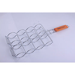 PARRILLA GRILL CROMADO P/ MAIZ 27X17XL50CM