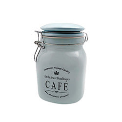 FRASCO VIDRIO CAFE 1000ML TAPACLIP CERAM D11/H15