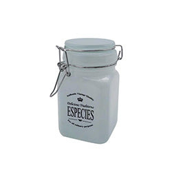 FRASCO VIDRIO "ESPECIES" 260ML TAPA CERAM 7X7X12.5