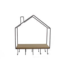SOPORTE CASITA METAL CON PIES 30.5X11X35CM