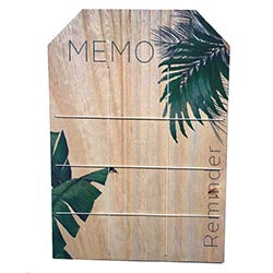 TABLERO RECORDATORIOS MADERA 40X29CM PALMA