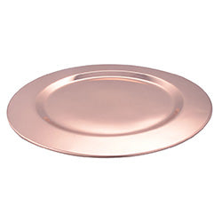 PLATO DE SITIO ACERO INOXIDABLE 32CM ROSE GOLD