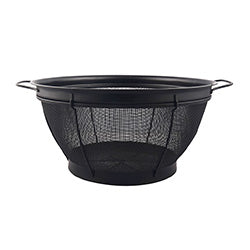 COLADOR MALLA ACERO INOX 25CM NEGRO MATE