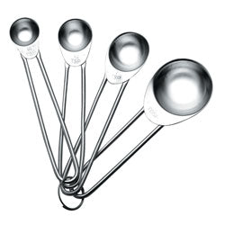 SET 4 CUCHARAS MEDIDORAS ACERO INOXIDABLE 1/1.5/2.5/5ML