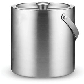 HIELERA DOBLE PARED ACERO  INOX. C/ASA D15X15CMS