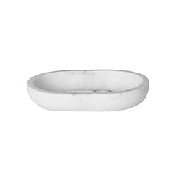 JABONERA DISEÑO MARMOL POLI BLANCO 12.5X8.7XH2.5CM