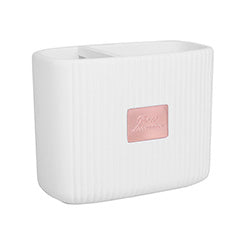 PORTACEPILLO DE DIENTES POLIRESINA BLANCO 14X7XH11