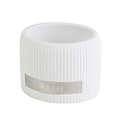 VASO DE BAÑO POLIRESINA BLANCO MATE 8.8X7X7CM