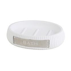 JABONERA POLIRESINA BLANCO MATE 11X8X3CM