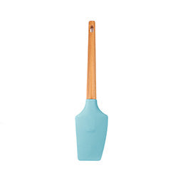 ESPATULA SILICONA CELESTE MANGO BAMBOO 30X6.8CM