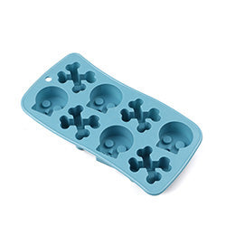 CUBETERA DE HIELO SILIC CALAVERAS CELEST 21X11X2CM