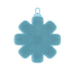 ESPONJA SILICONA CELESTE 12X14CM