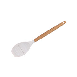 CUCHARA SILICONA RECTA MANGO ACACIA MARBLE 31CM